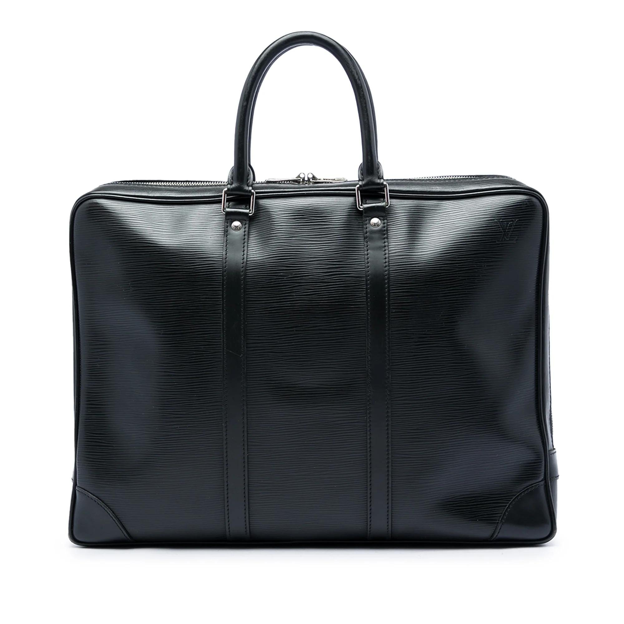 Porte Documents Voyage leather handbag
