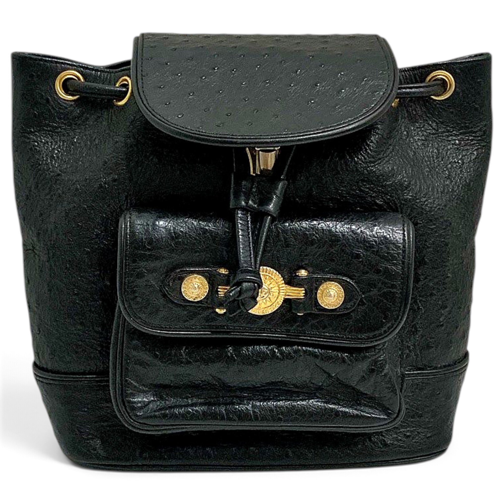 Leather backpack