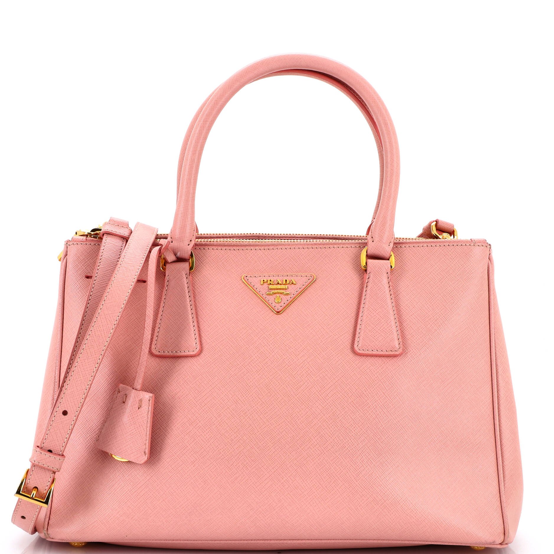 Galleria Double Zip Tote Saffiano Leather Medium