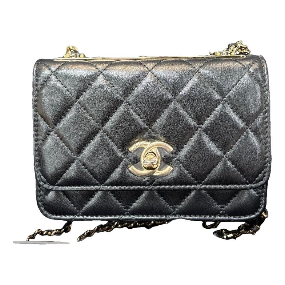 Trendy CC Wallet on Chain leather crossbody bag