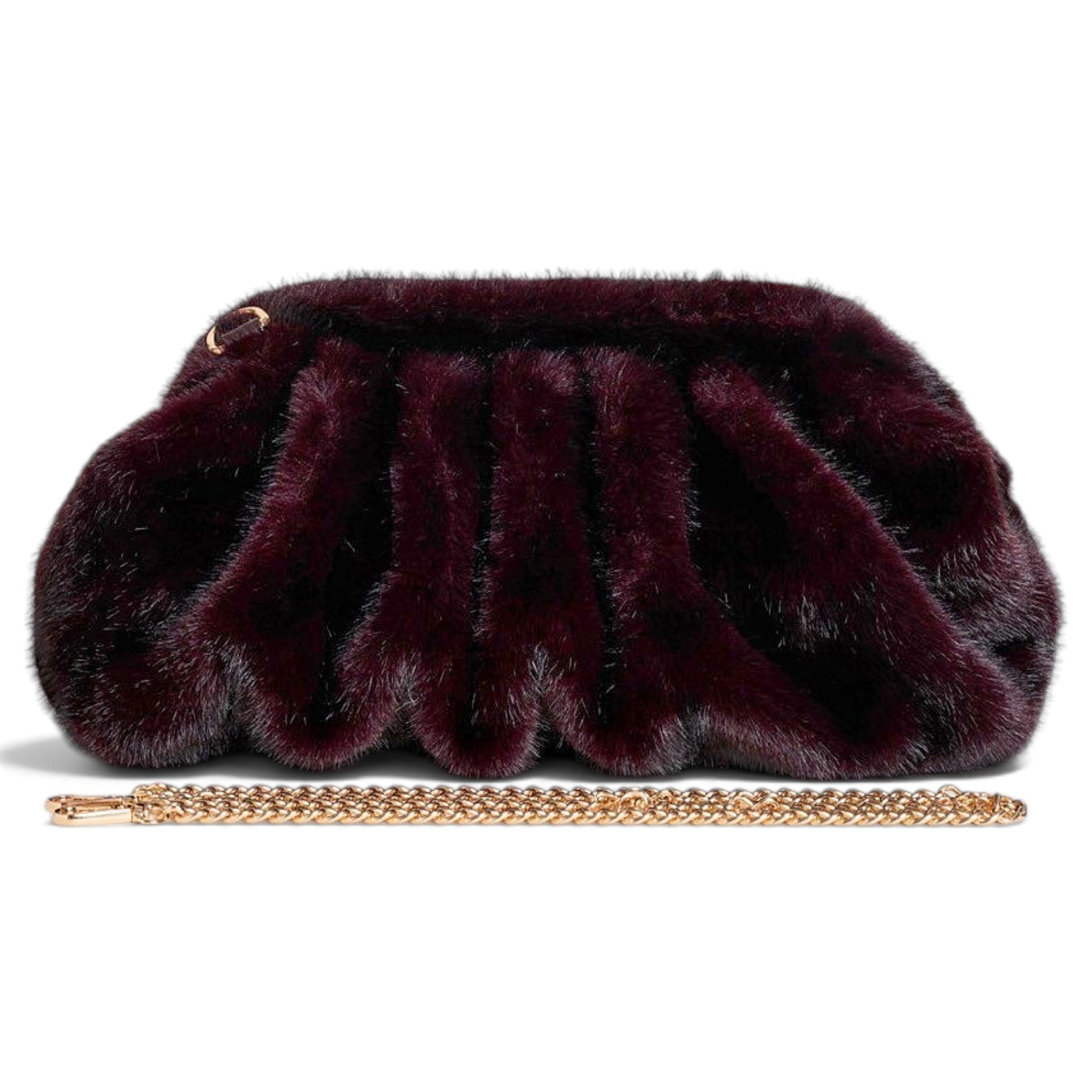 Faux fur handbag