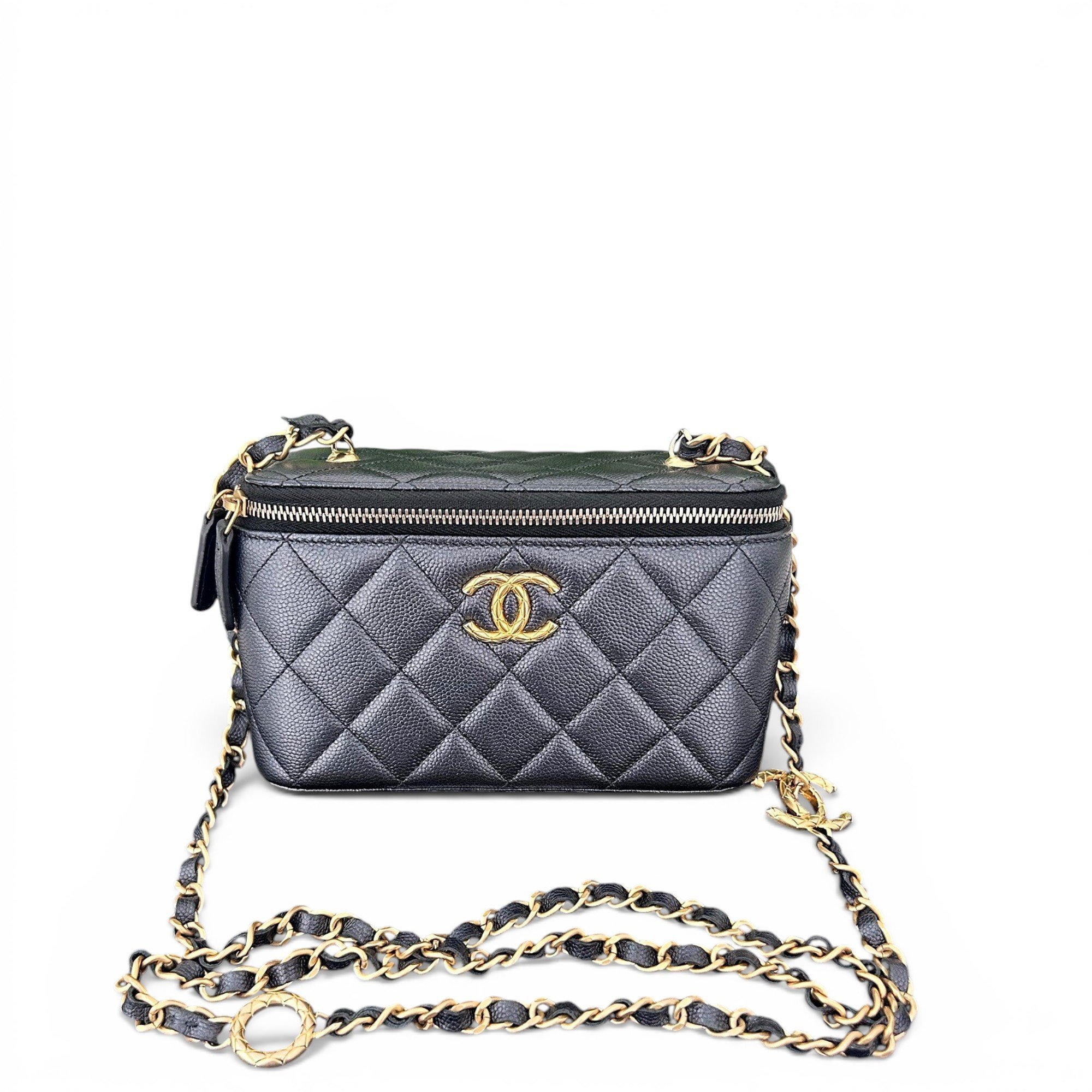 Trendy CC Vanity leather handbag