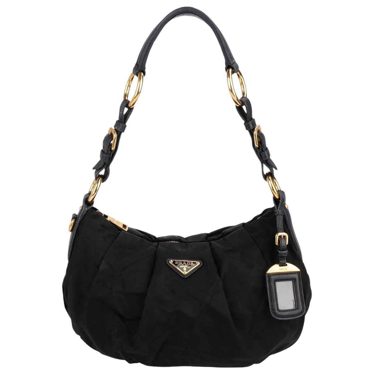 Triangle leather handbag