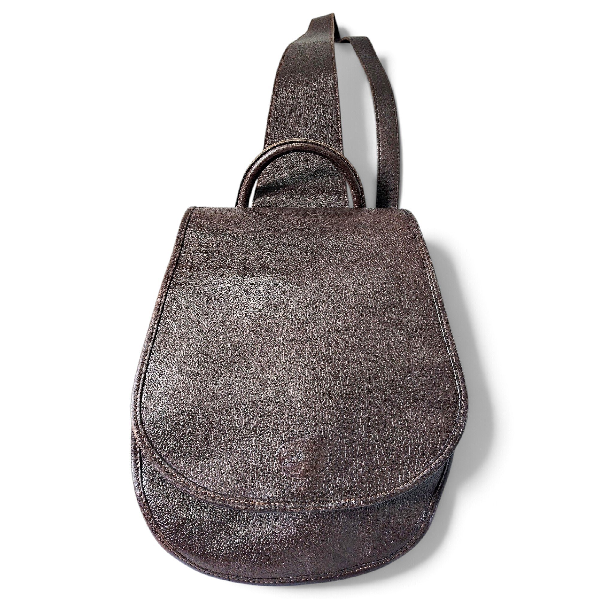 Leather backpack