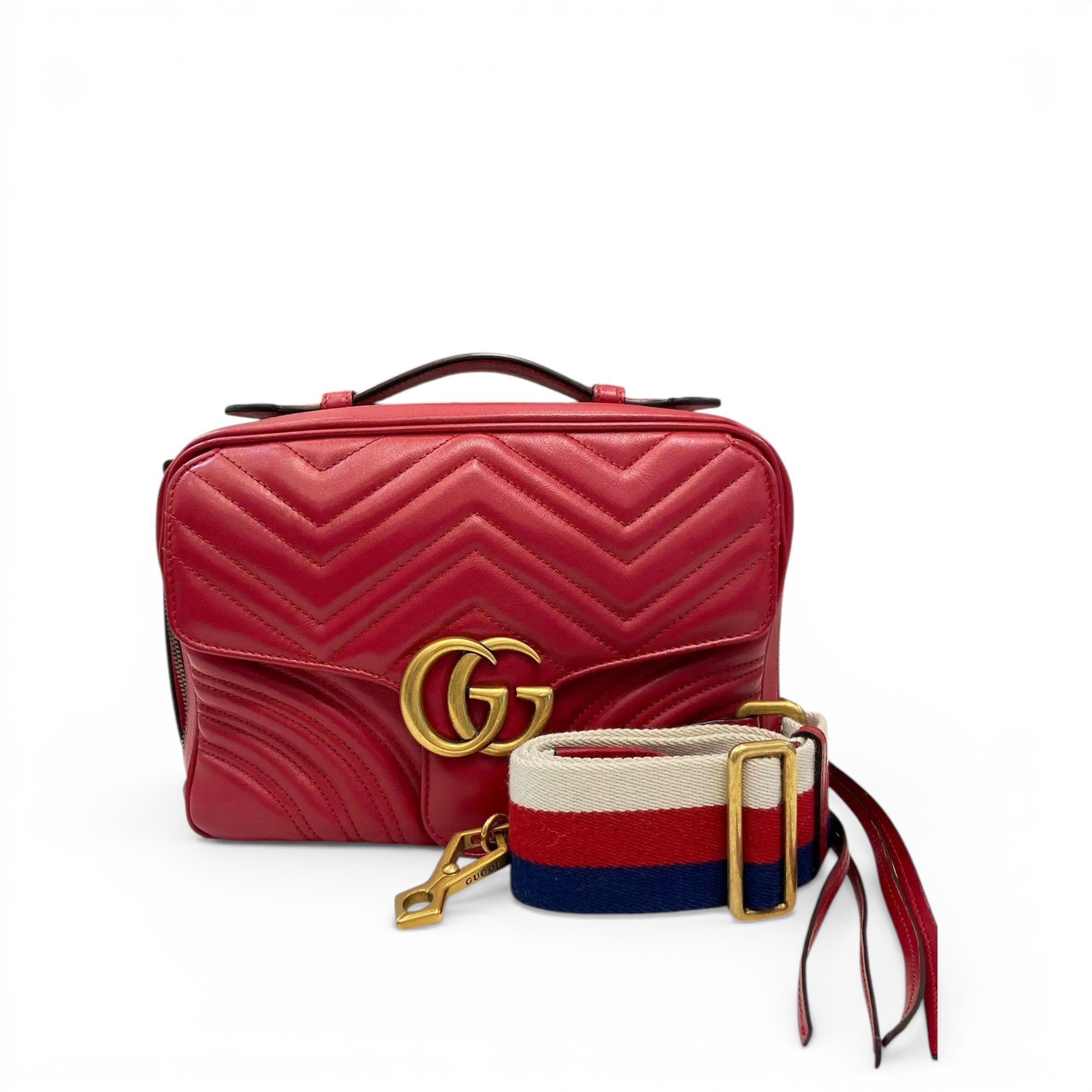 GG Marmont Flap leather handbag
