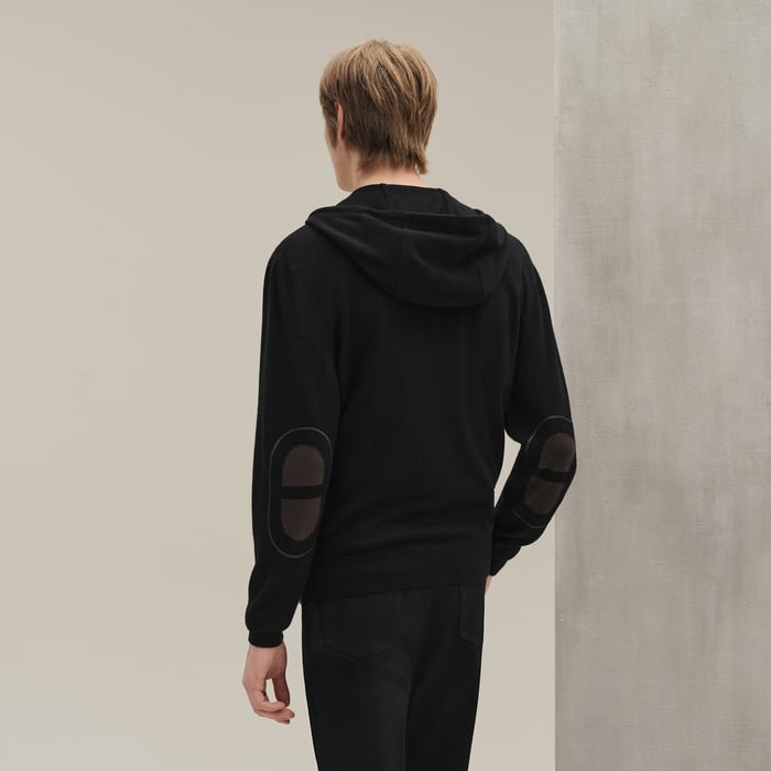 Noir Cashmere "Maillon Chaine d'Ancre" Hooded Jacket
