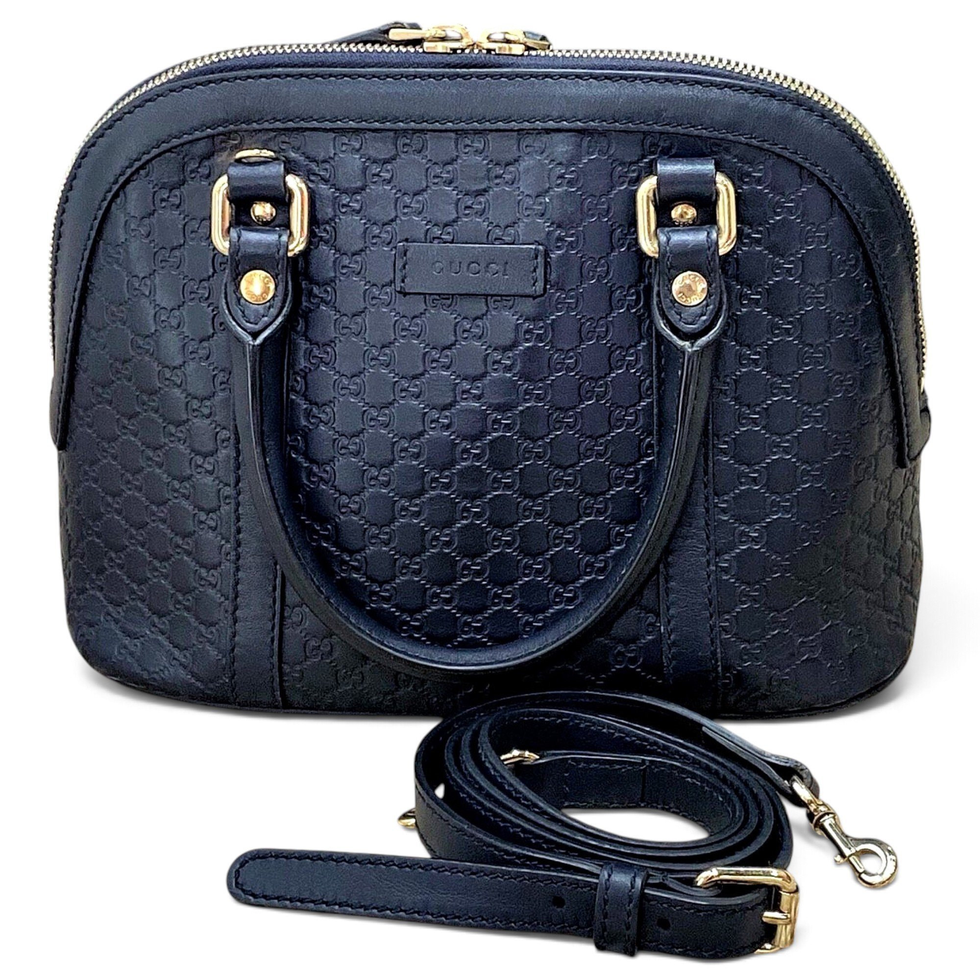 Dôme leather handbag