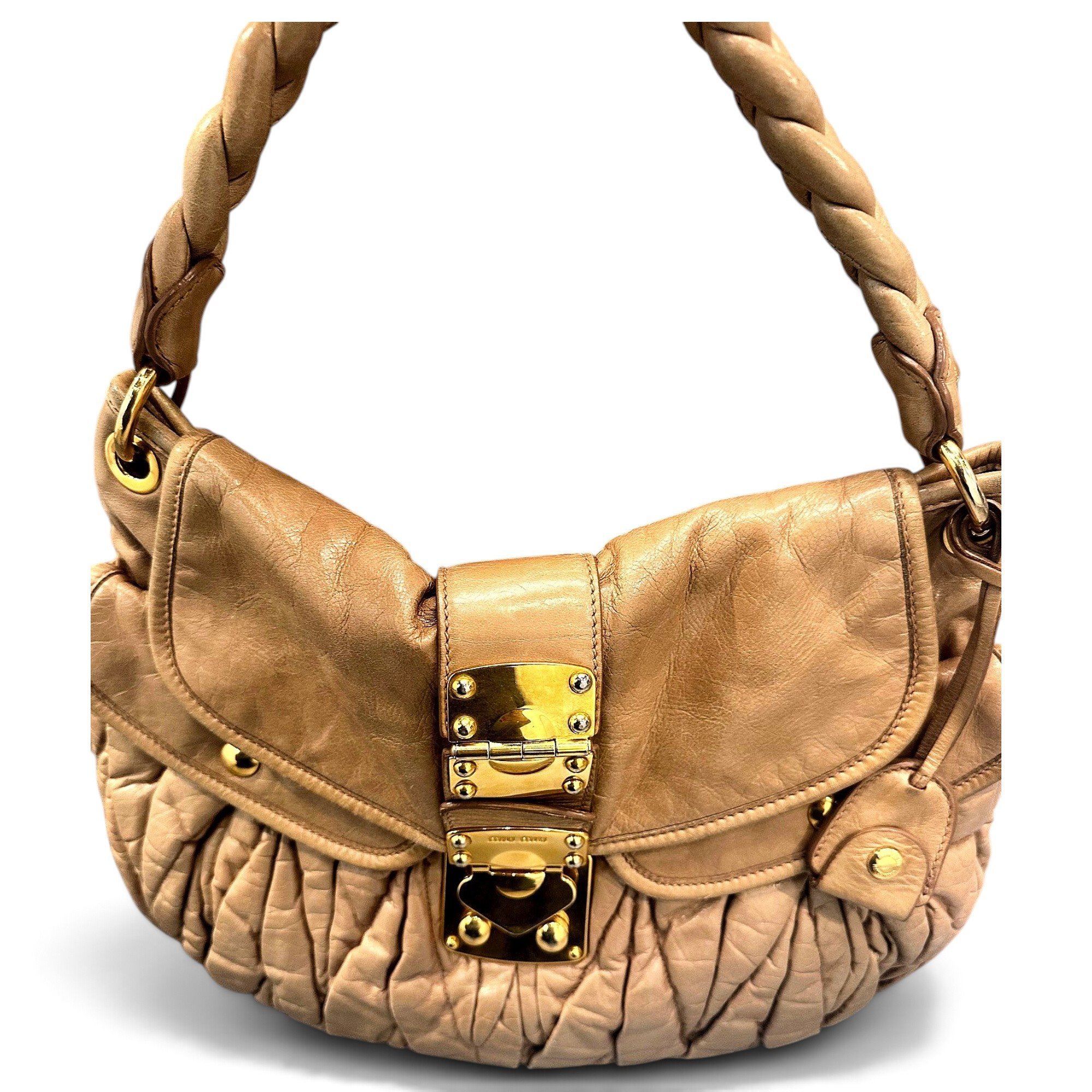 Miu Miu Coffer leather handbag
