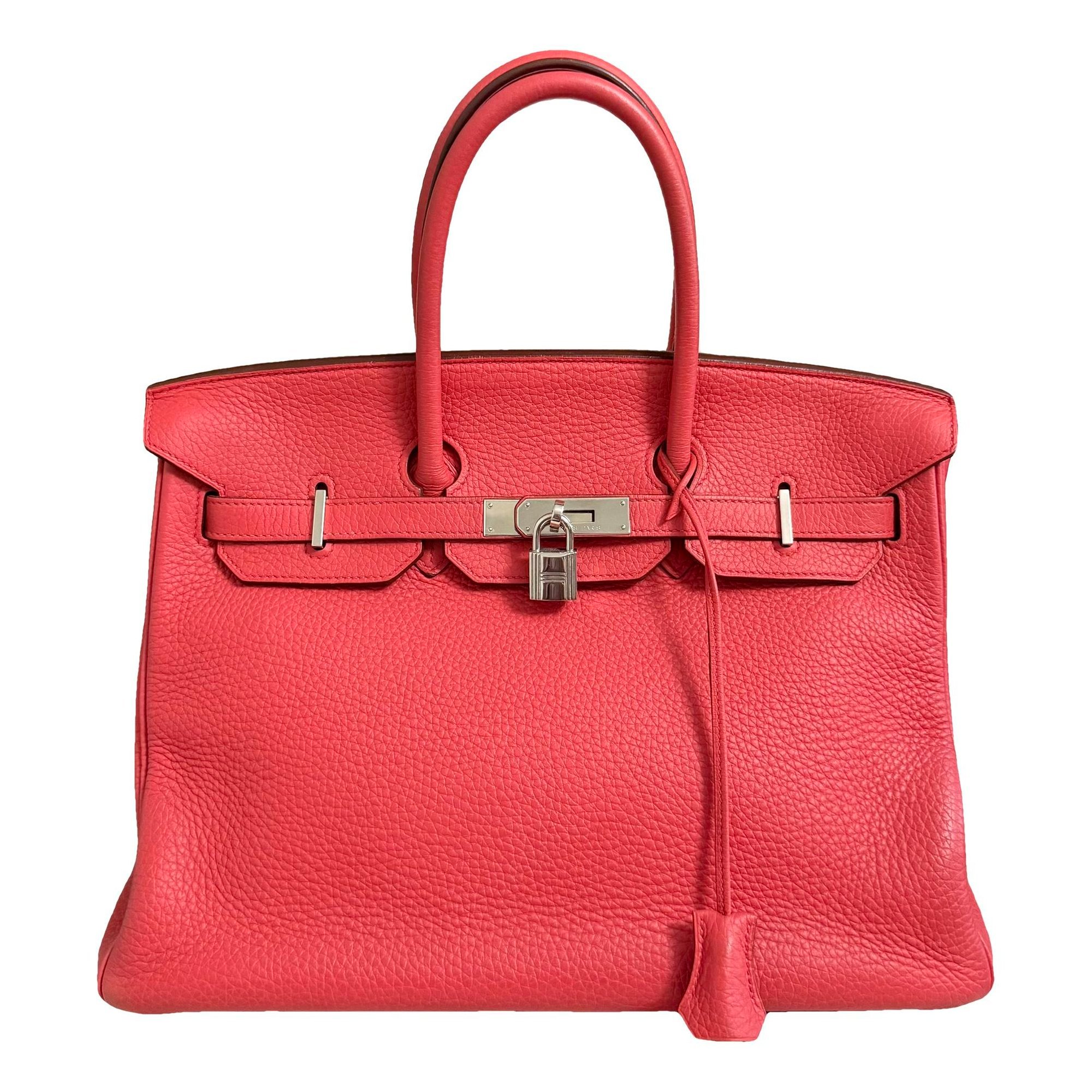 Hermes Birkin 35 Handbag Clemence Leather