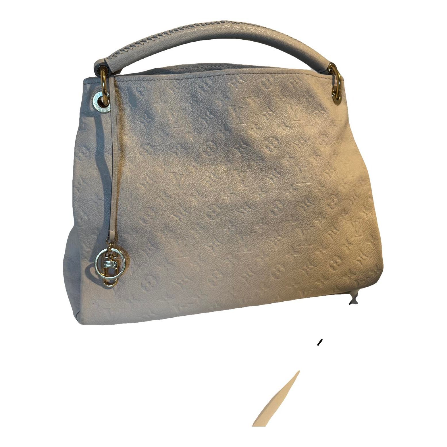 Artsy leather handbag
