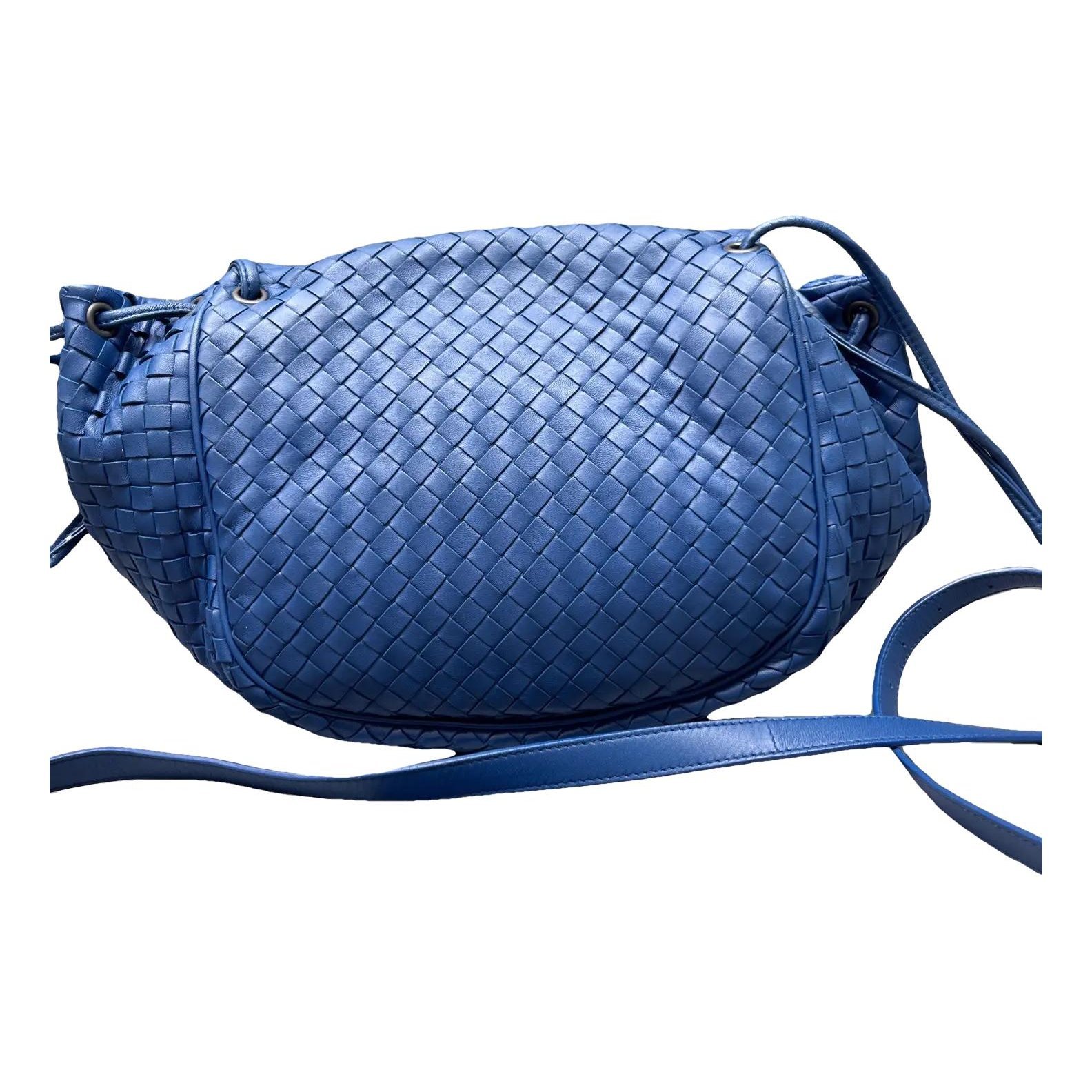 Window leather crossbody bag