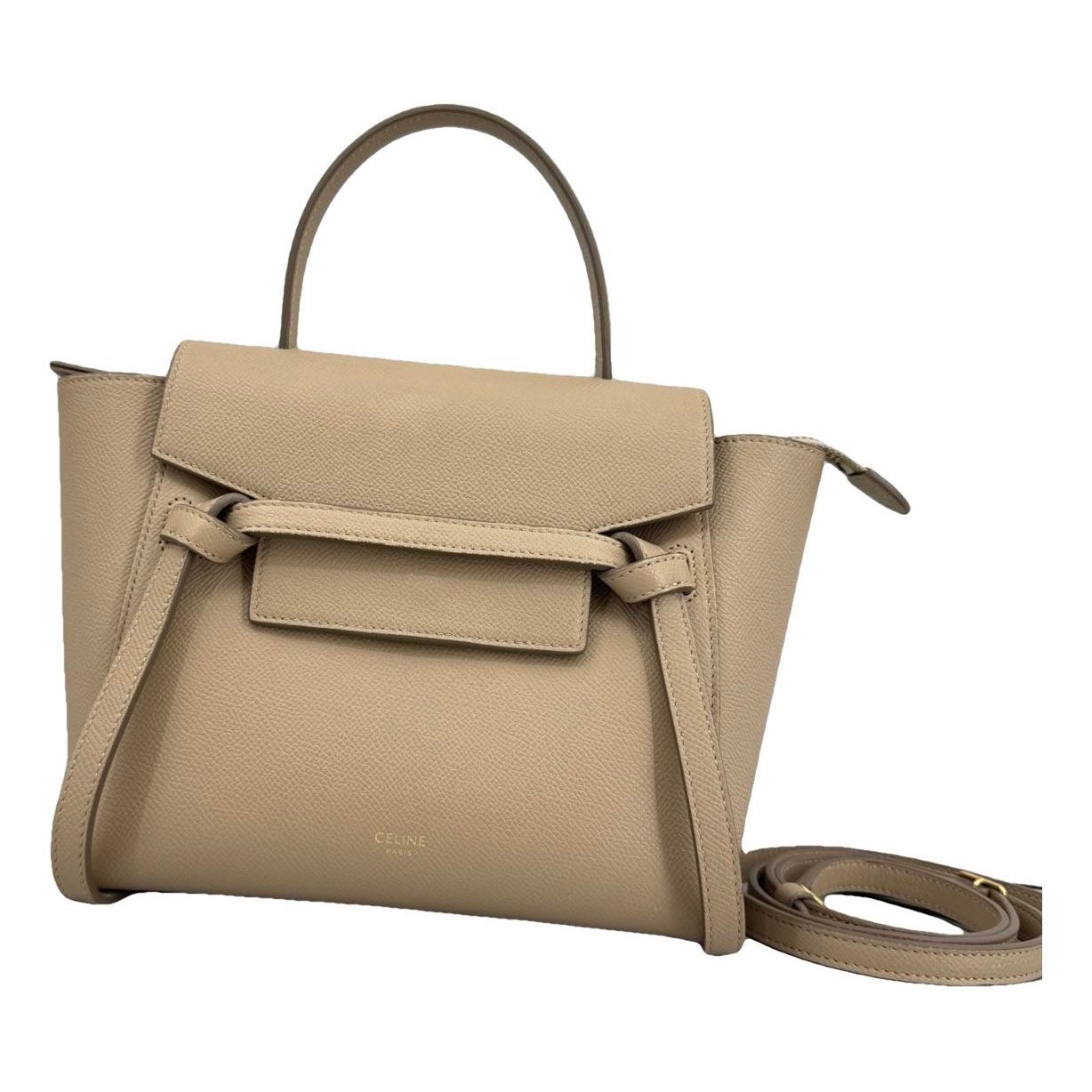 Belt leather handbag