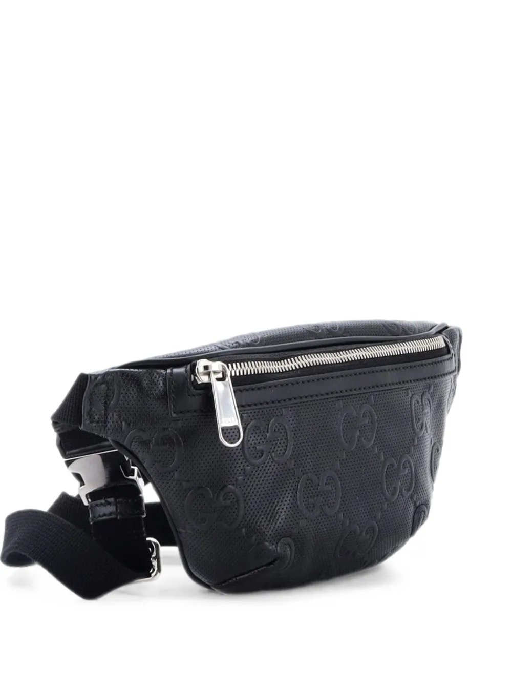 GG Embossed Perforated Leather Small belt bag