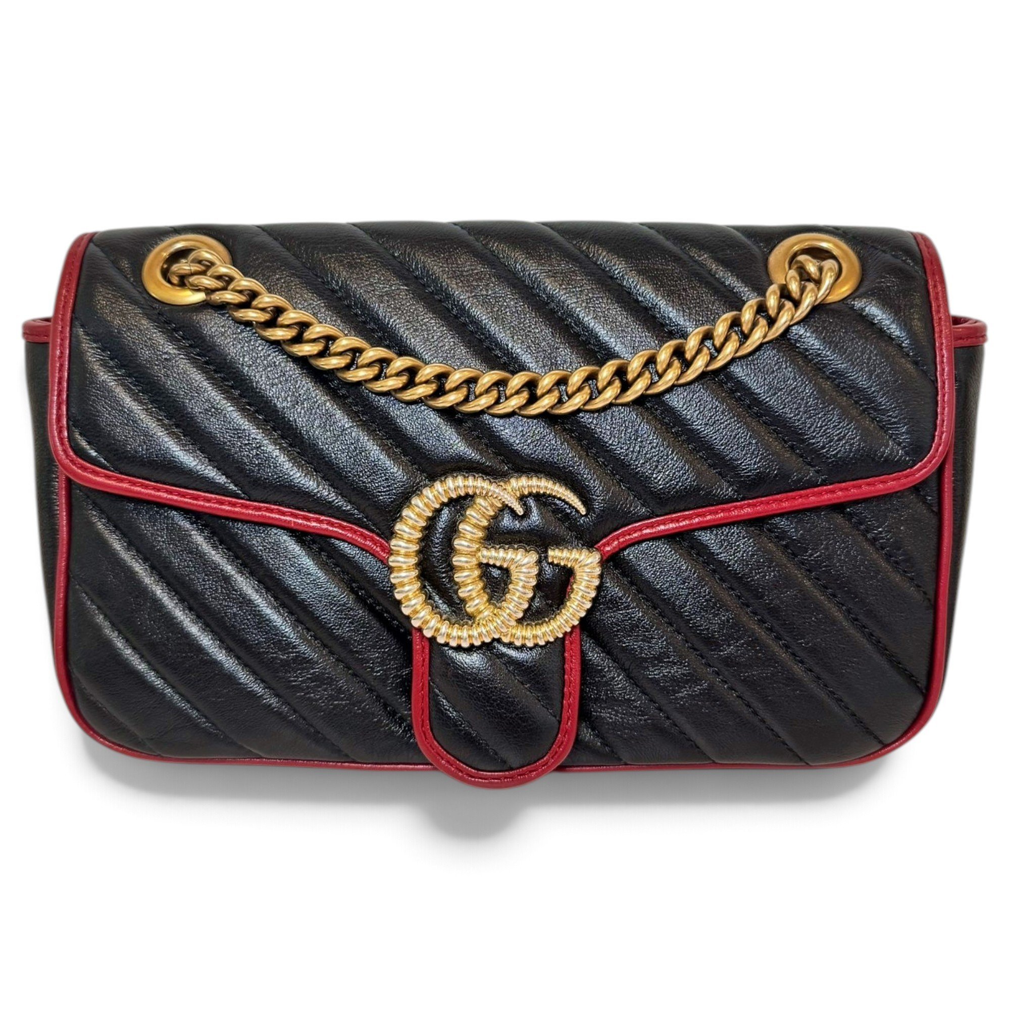 Gucci GG Marmont Flap leather crossbody bag