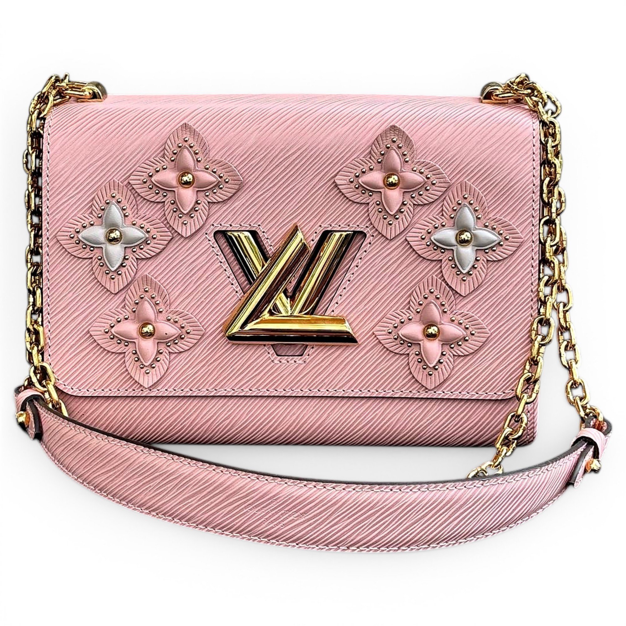 Twist leather handbag