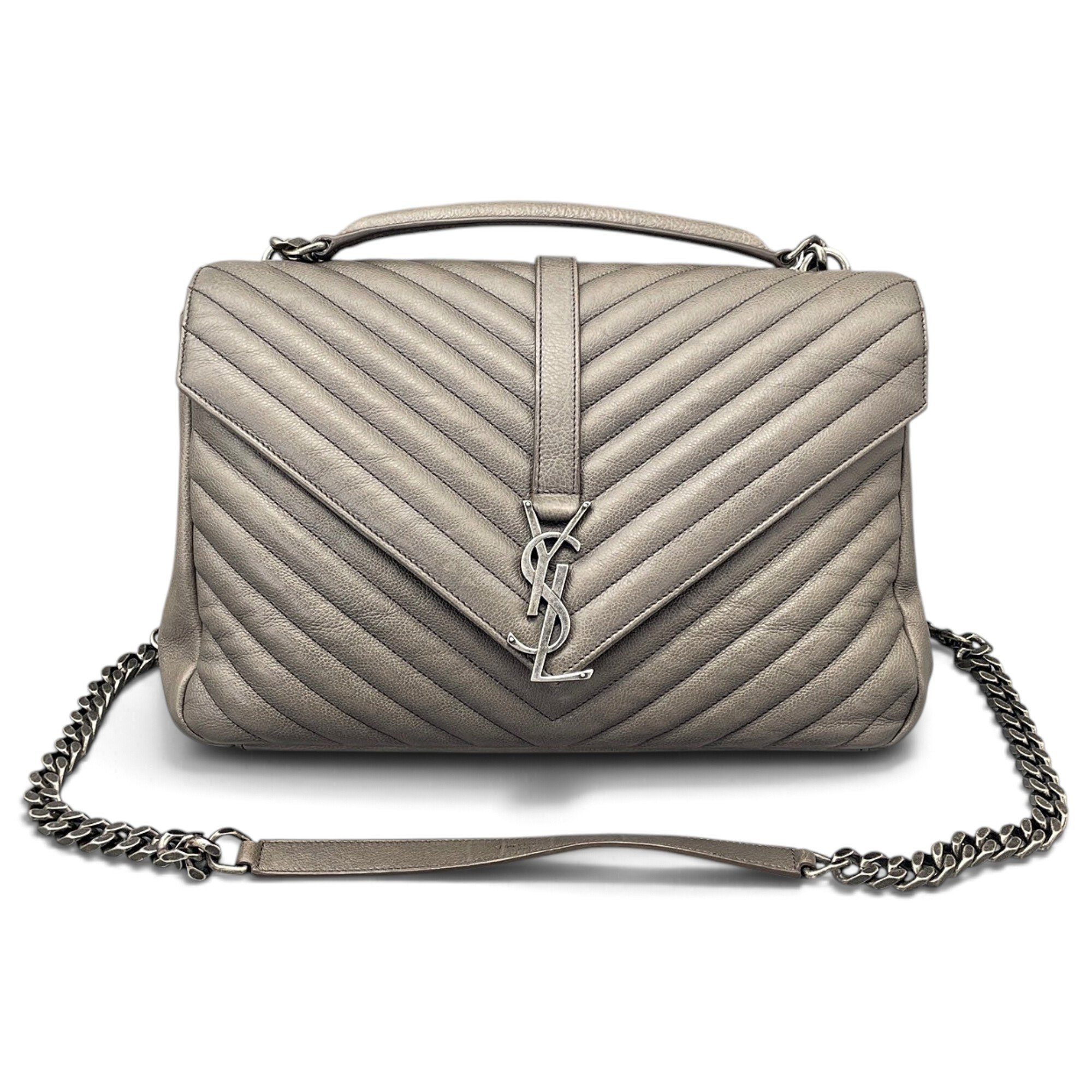 Collége monogramme leather handbag
