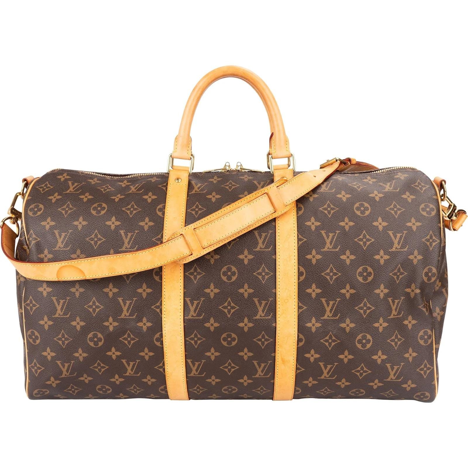 Keepall leather travel bag