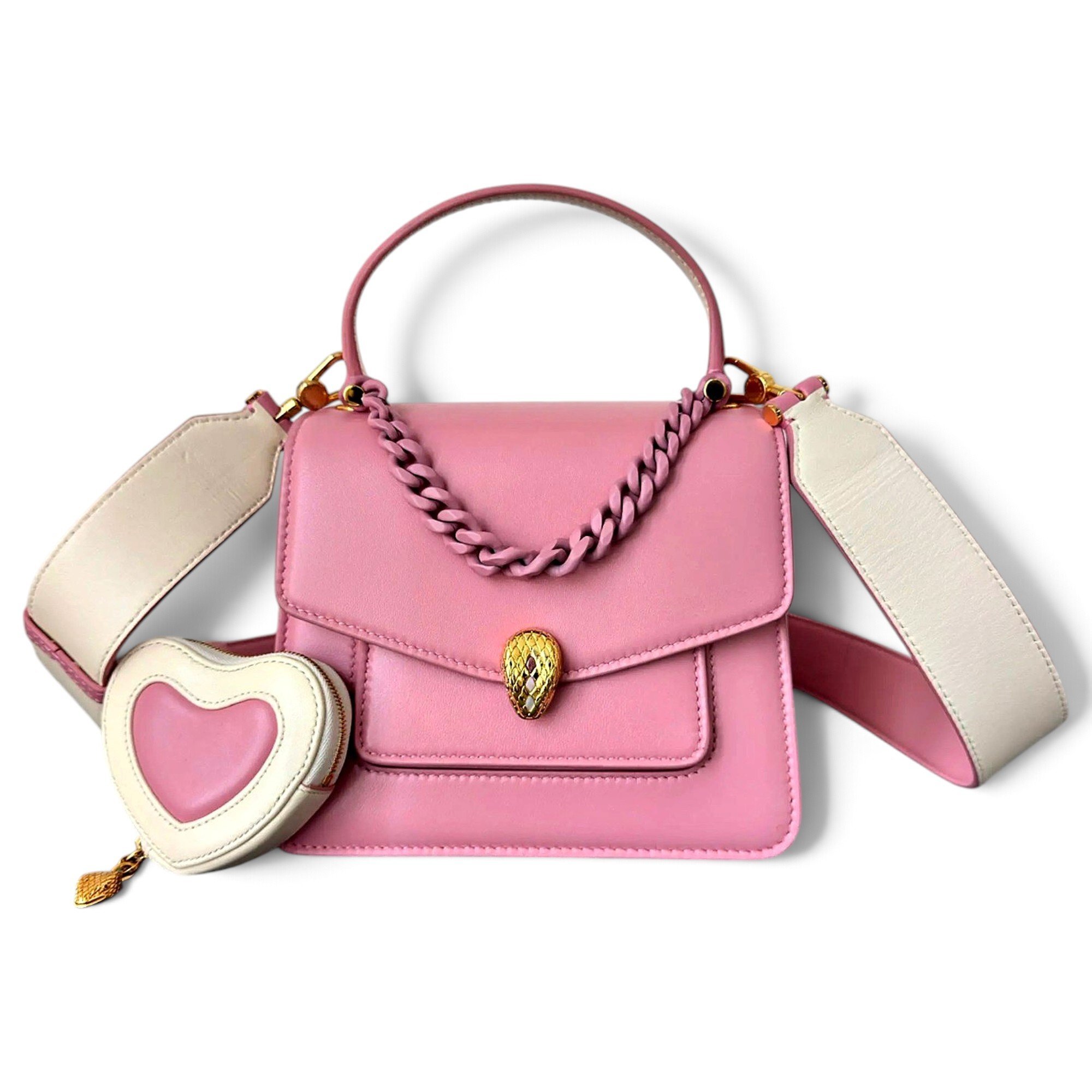 Serpenti leather handbag