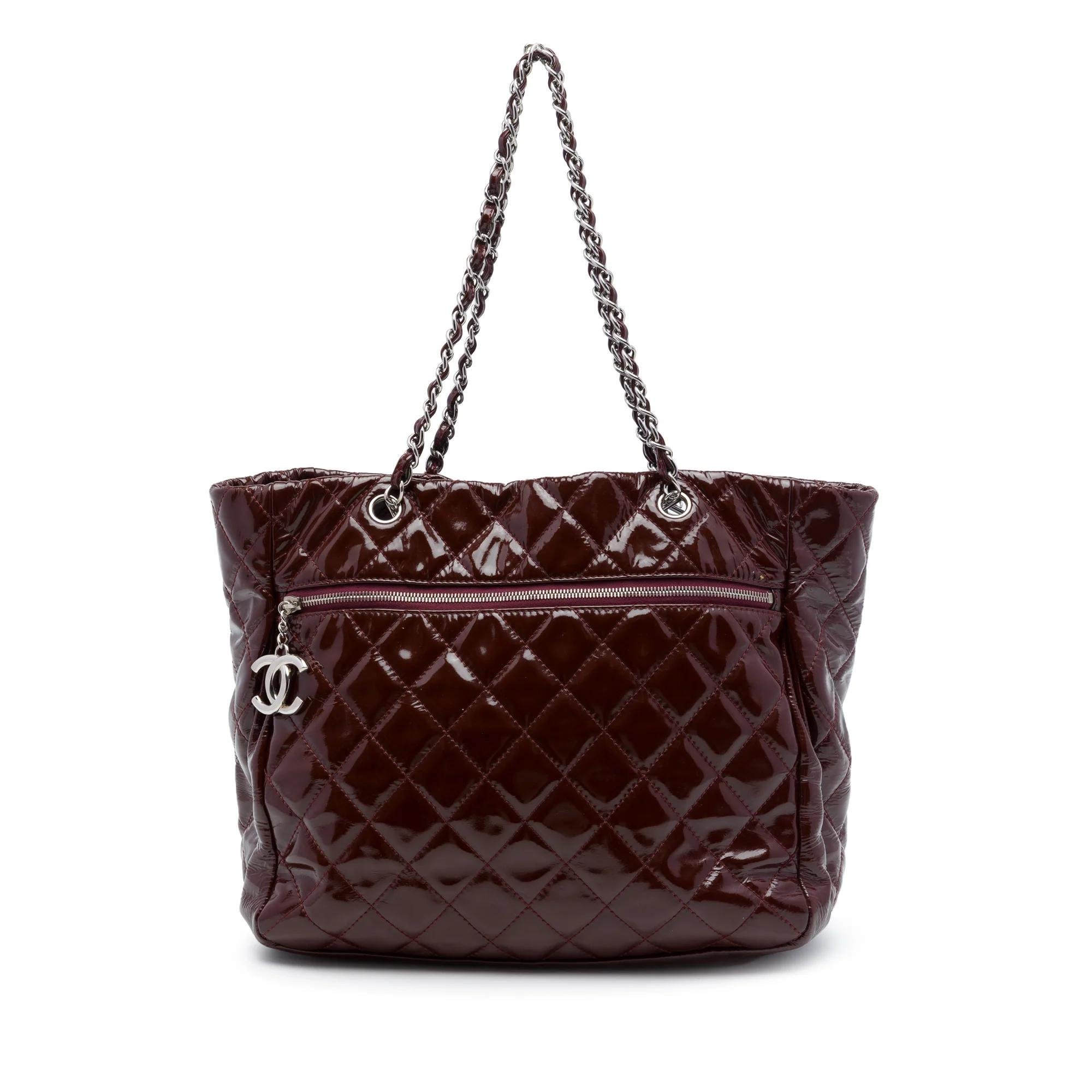 Patent leather handbag