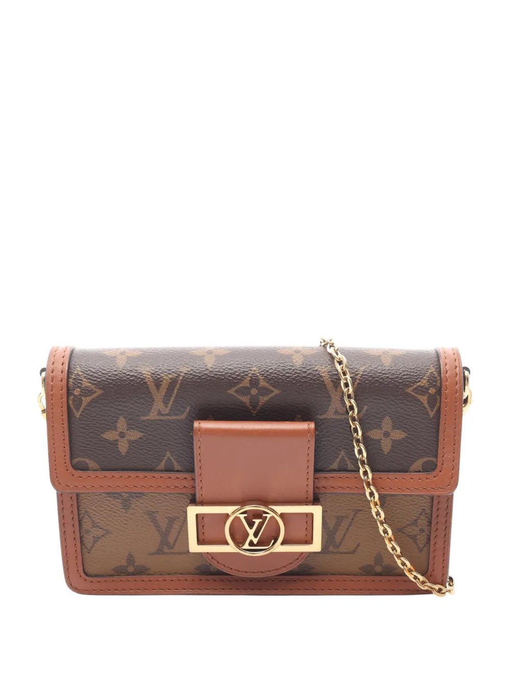 Louis Vuitton 2019 Monogram Reverse Dauphine Wallet on Chain crossbody bag