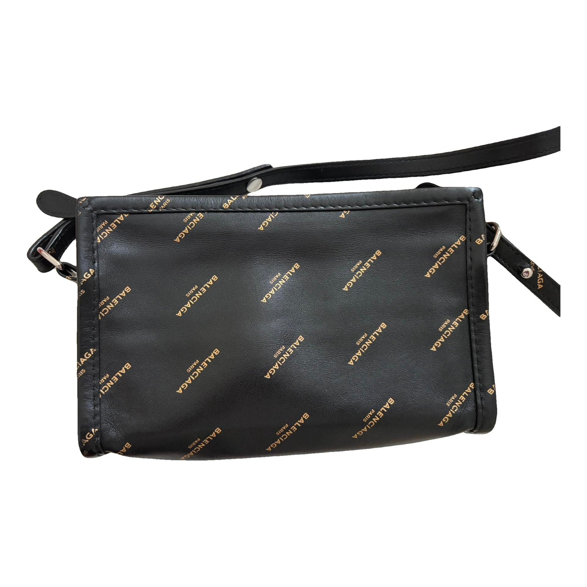 Leather clutch bag
