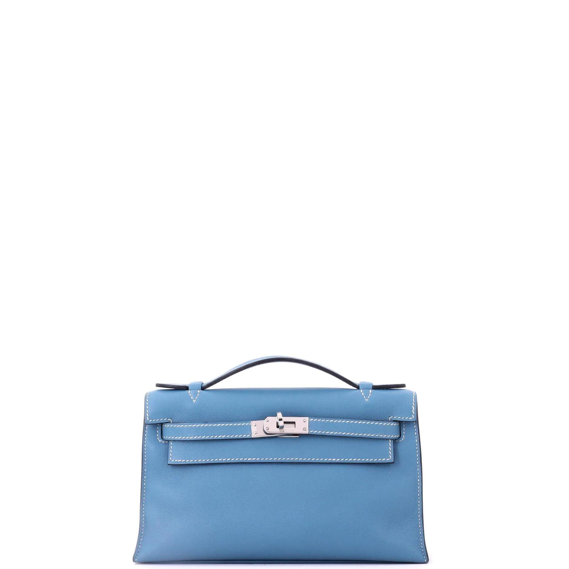 Leather clutch bag