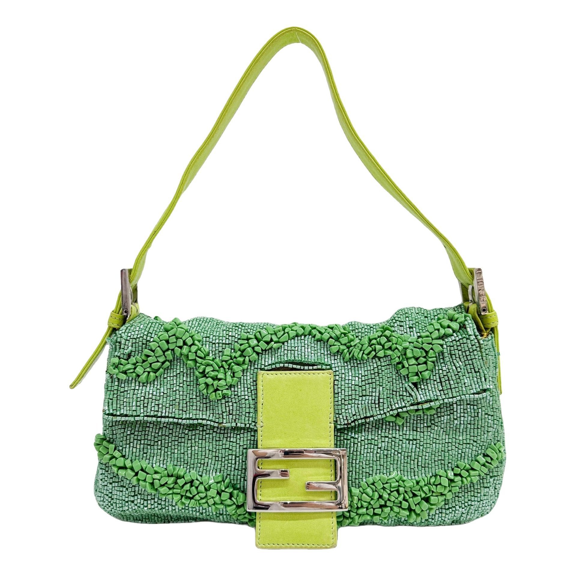 Baguette glitter handbag