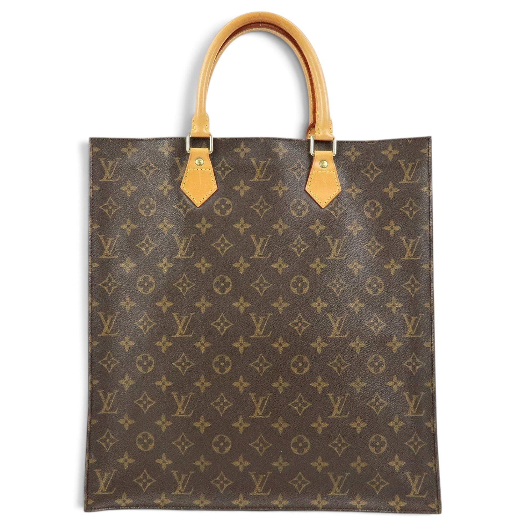 Plat leather tote