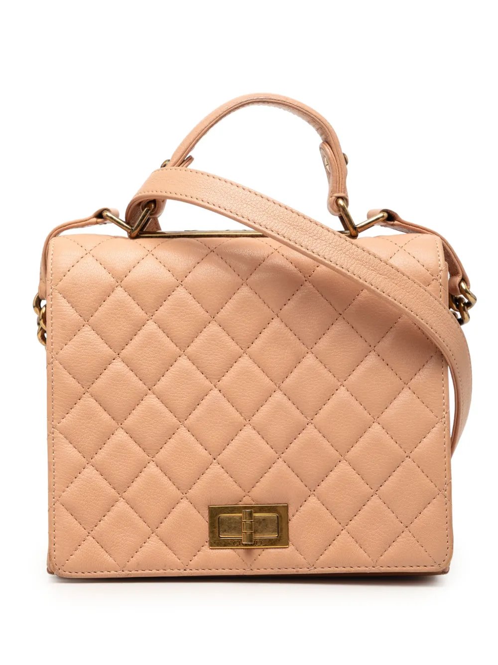 2012-2013 Large Quilted Goatskin Reissue 2.55 Rita Top Handle Flap satchel