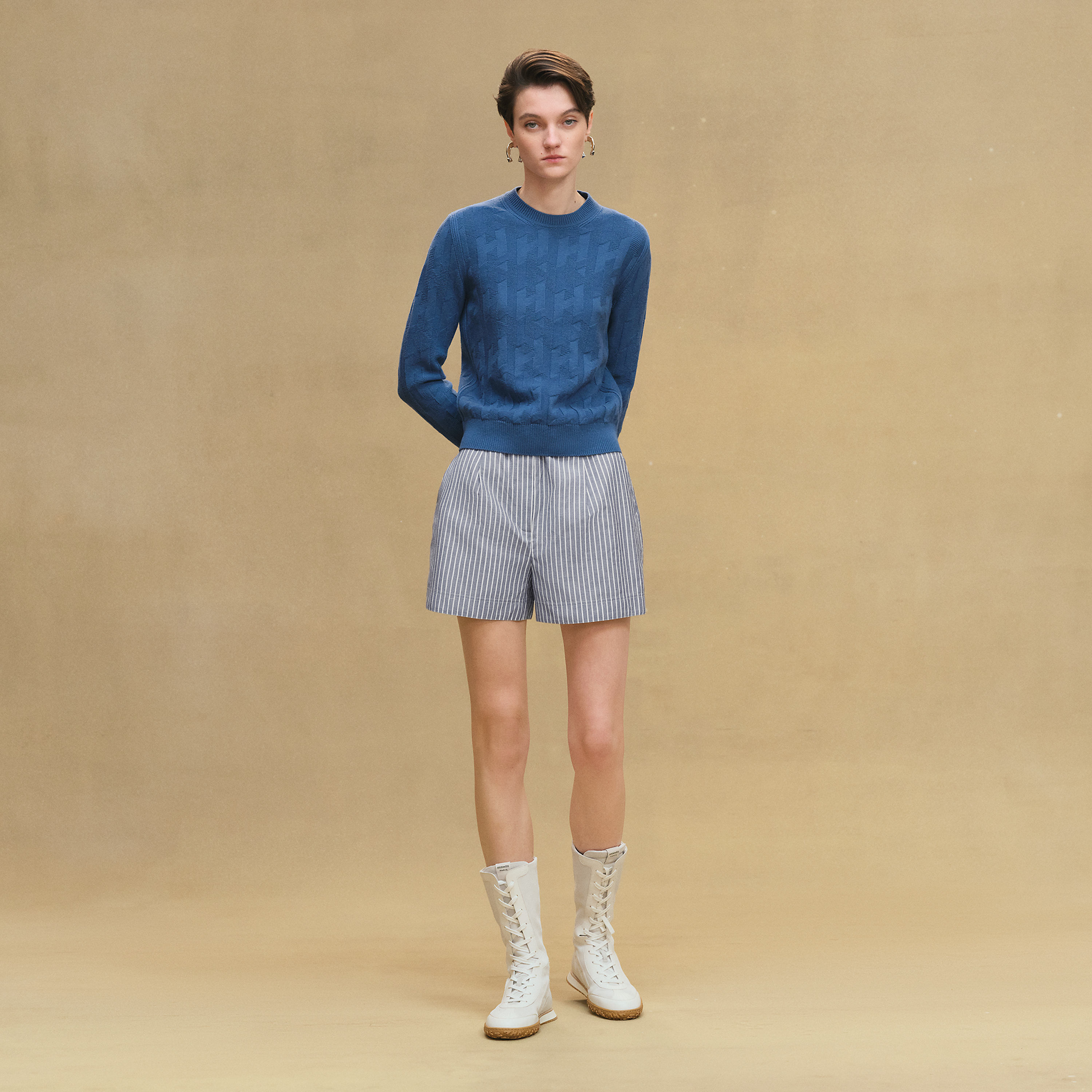 "H" long-sleeve sweater
