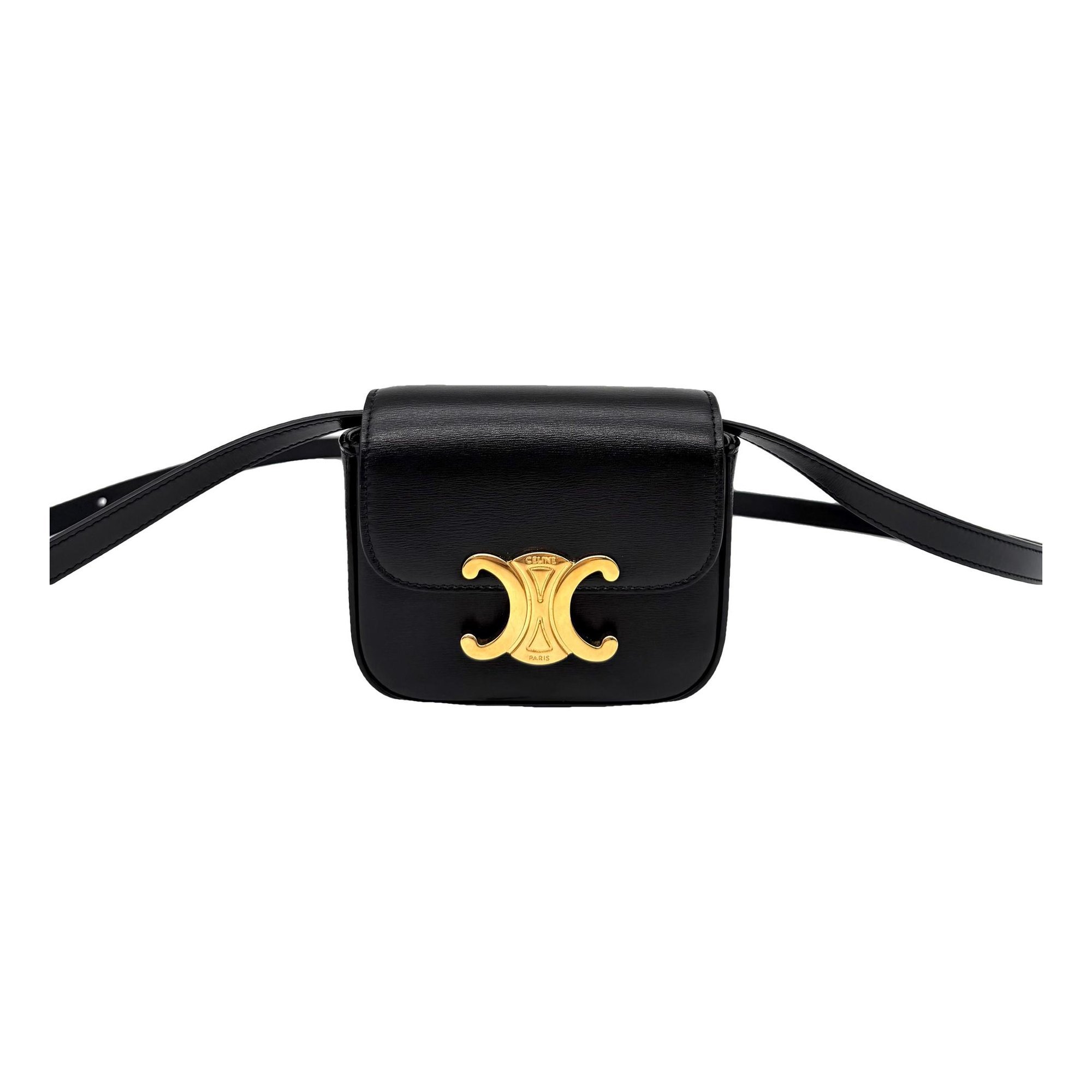 Triomphe leather handbag