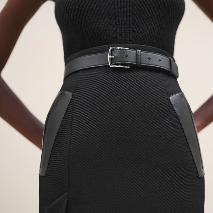 Noir High-waisted Pencil Skirt