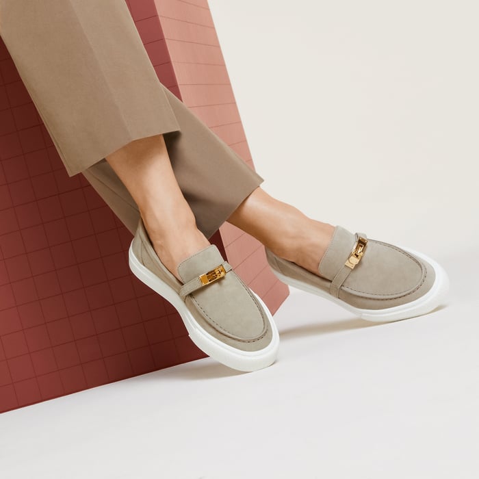 Beige Esquisse Game Slip-on Sneaker