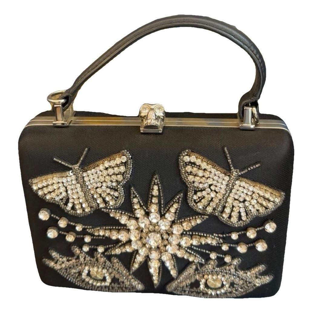 Skull leather handbag