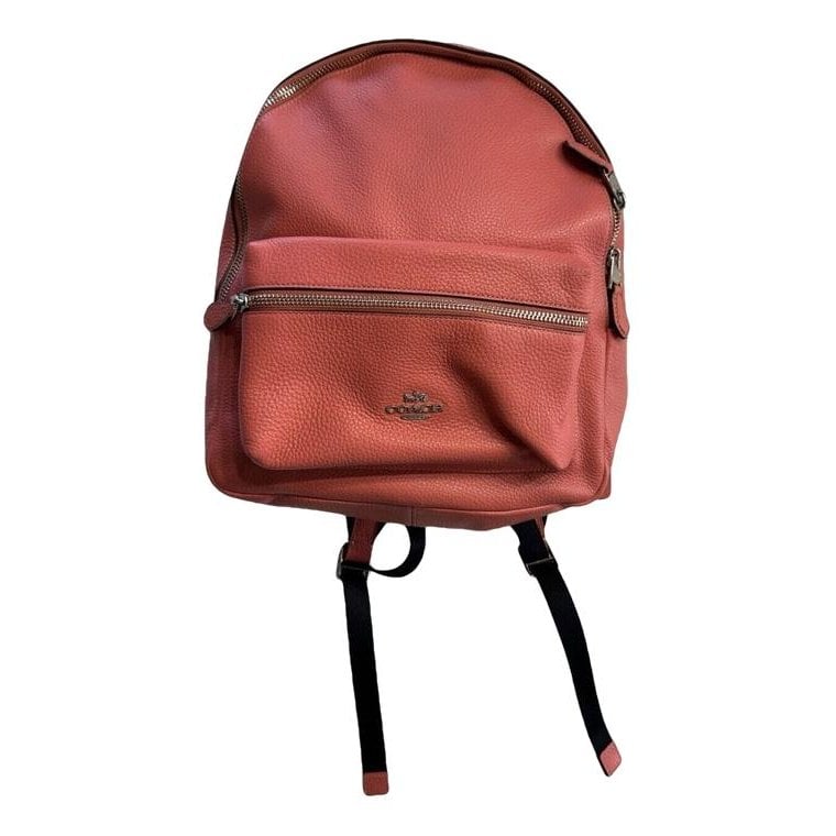 Leather backpack