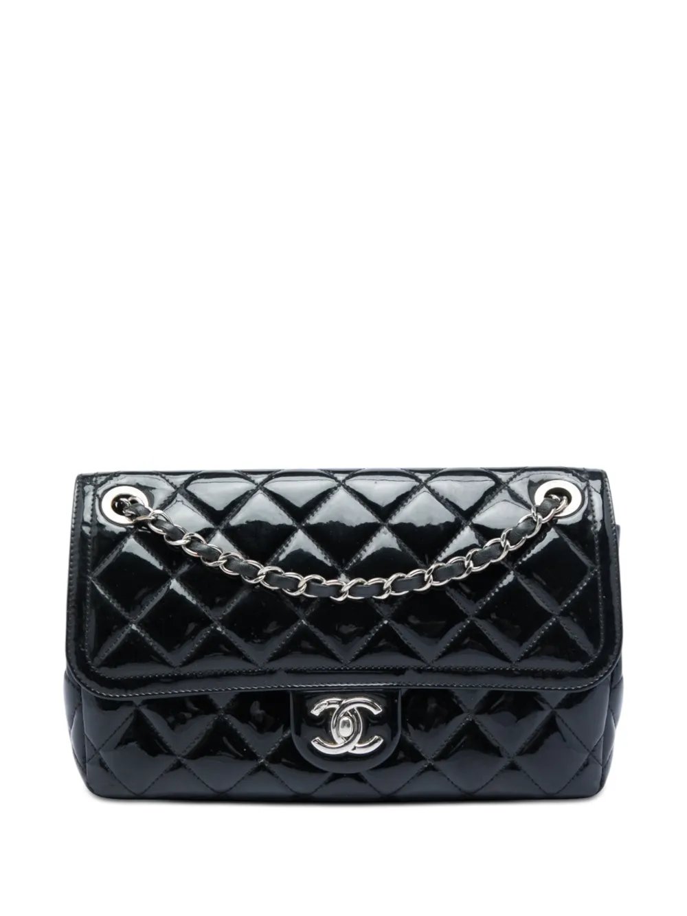 2014-2015 Small Quilted Patent Coco Shine Flap crossbody bag