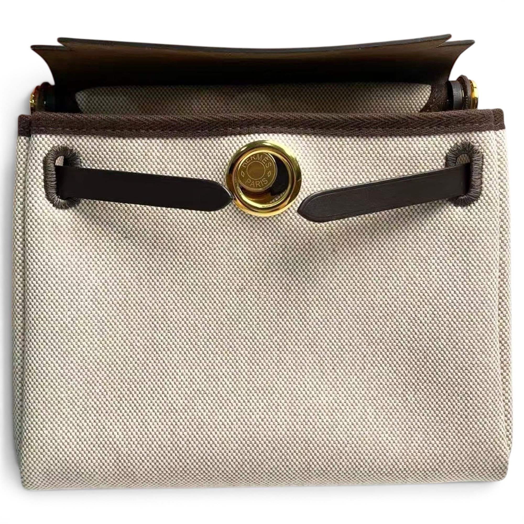 Hermes Herbag Handbag Beige