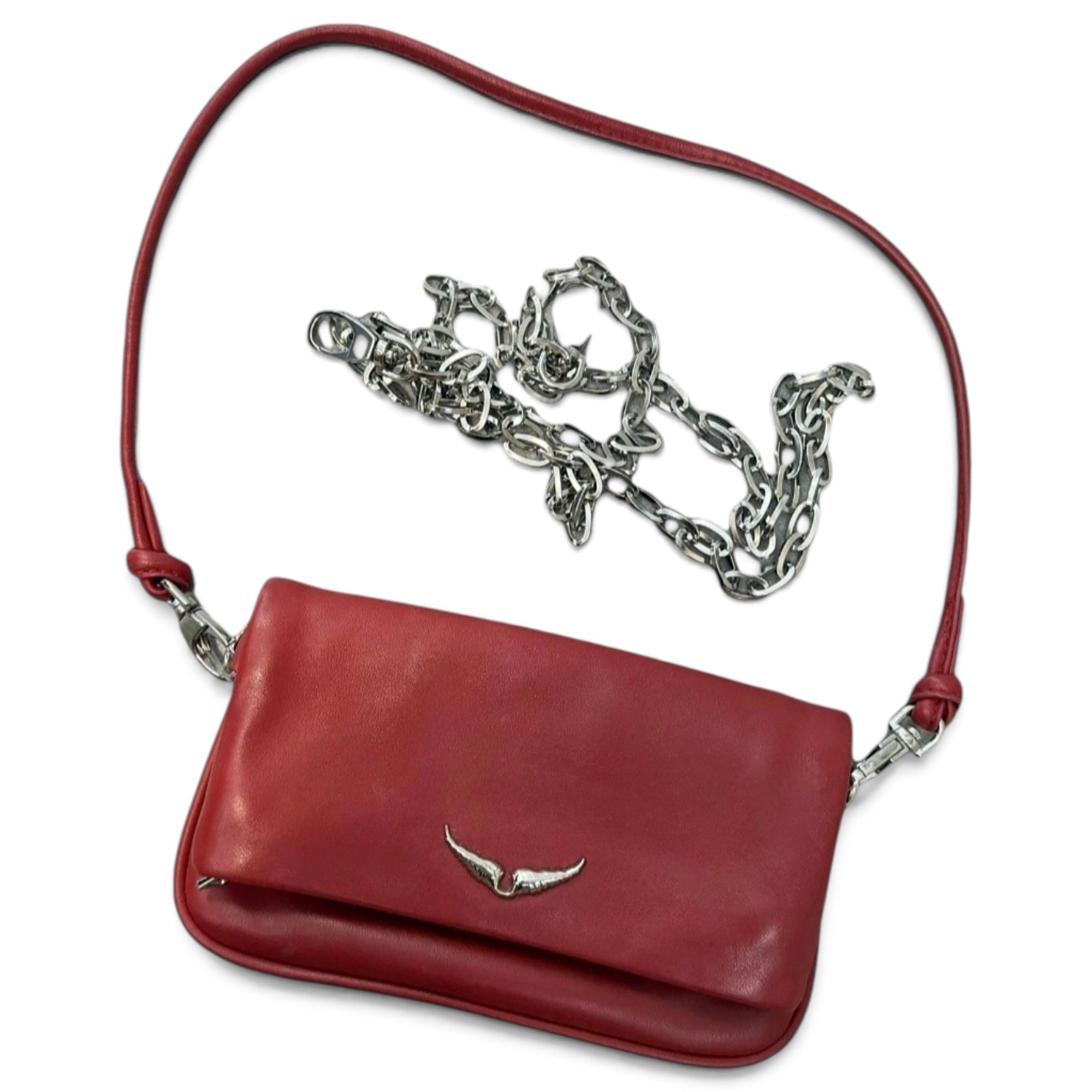 Rock leather crossbody bag