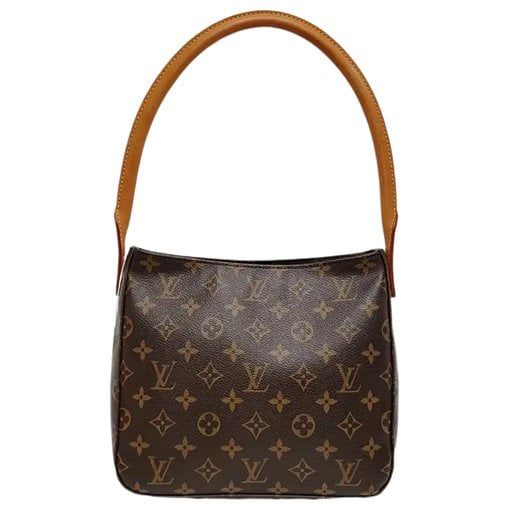 Looping leather handbag