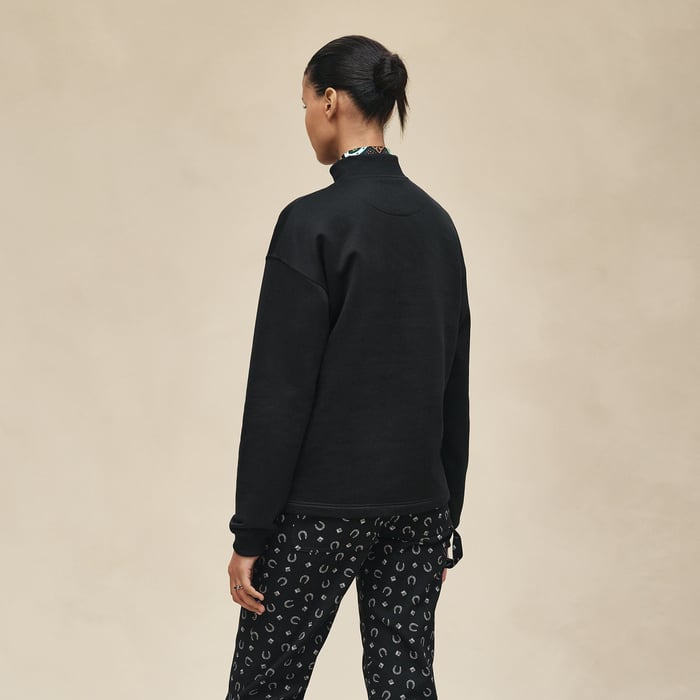 Noir Sweatshirt With Patch