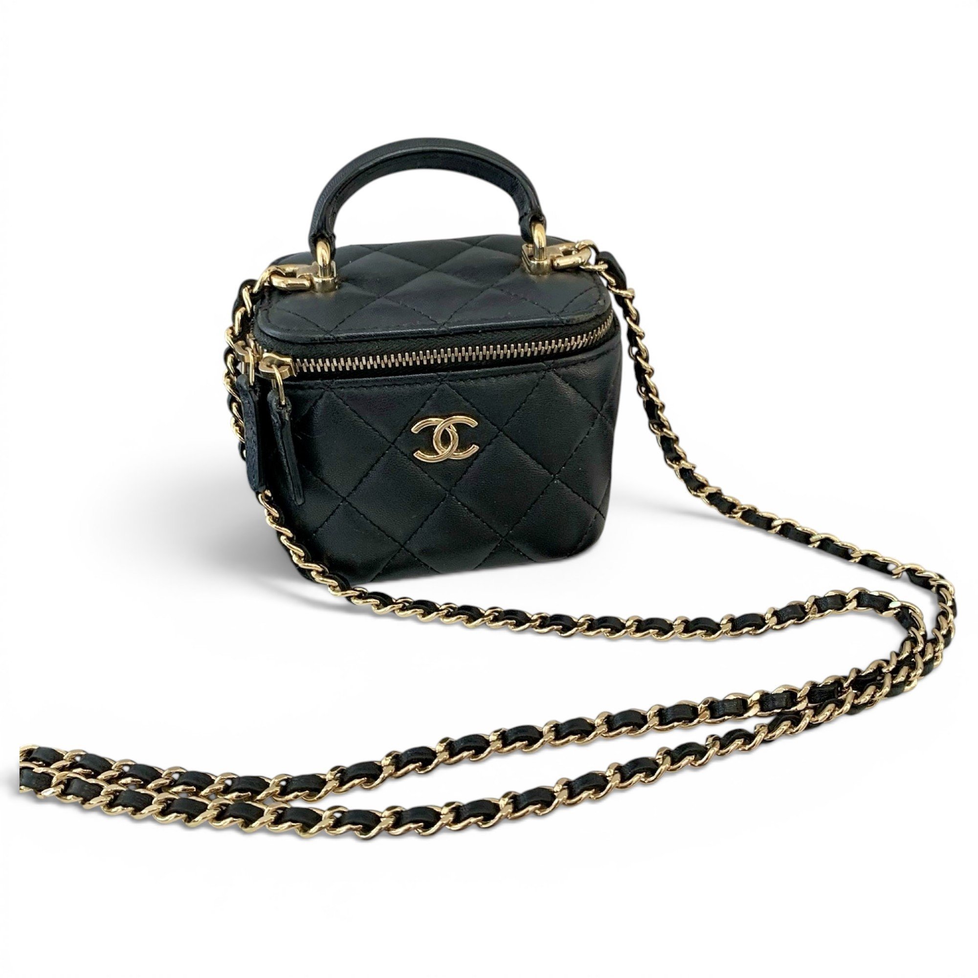 Vanity leather mini bag