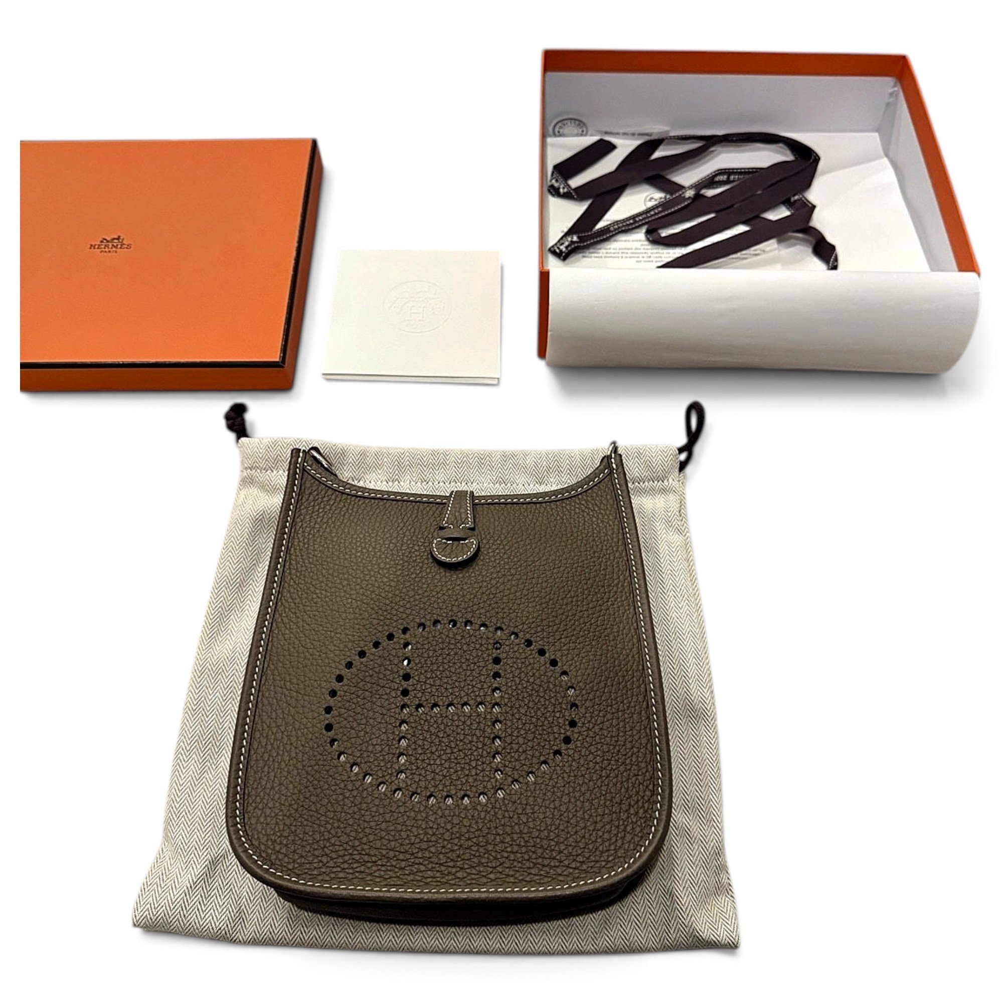 Hermes Evelyne Handbag Étoupe