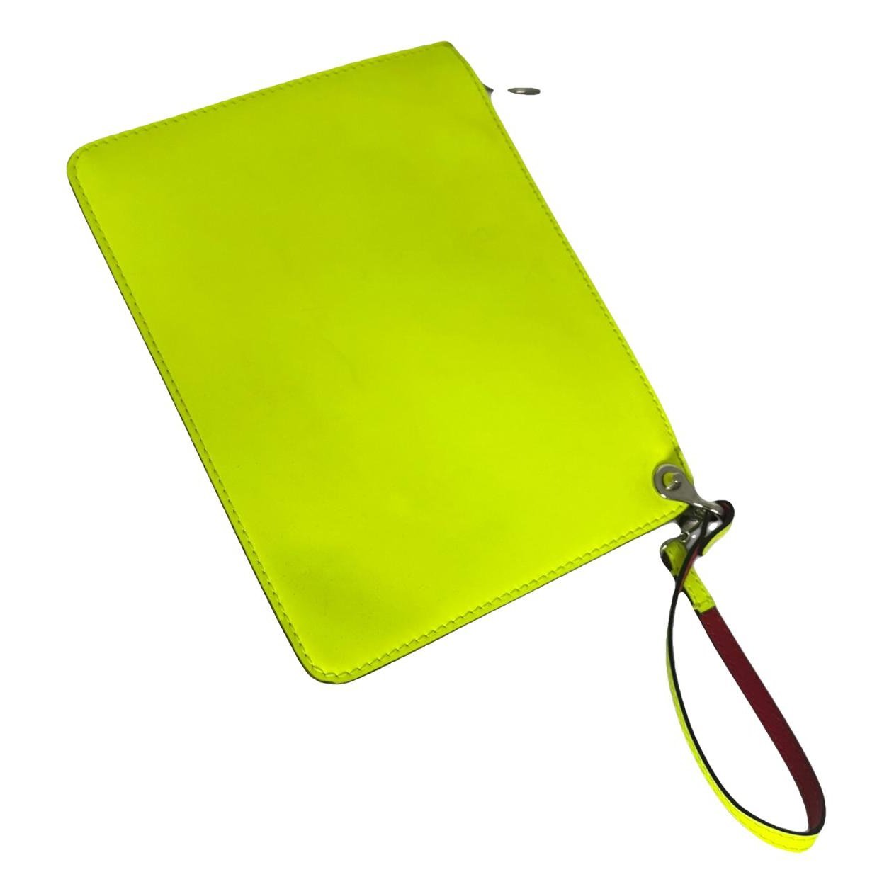 Leather clutch bag