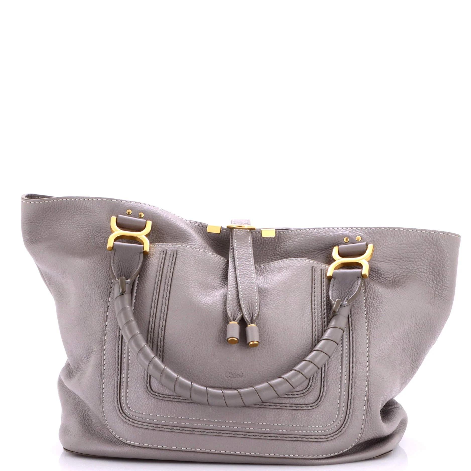 Leather tote