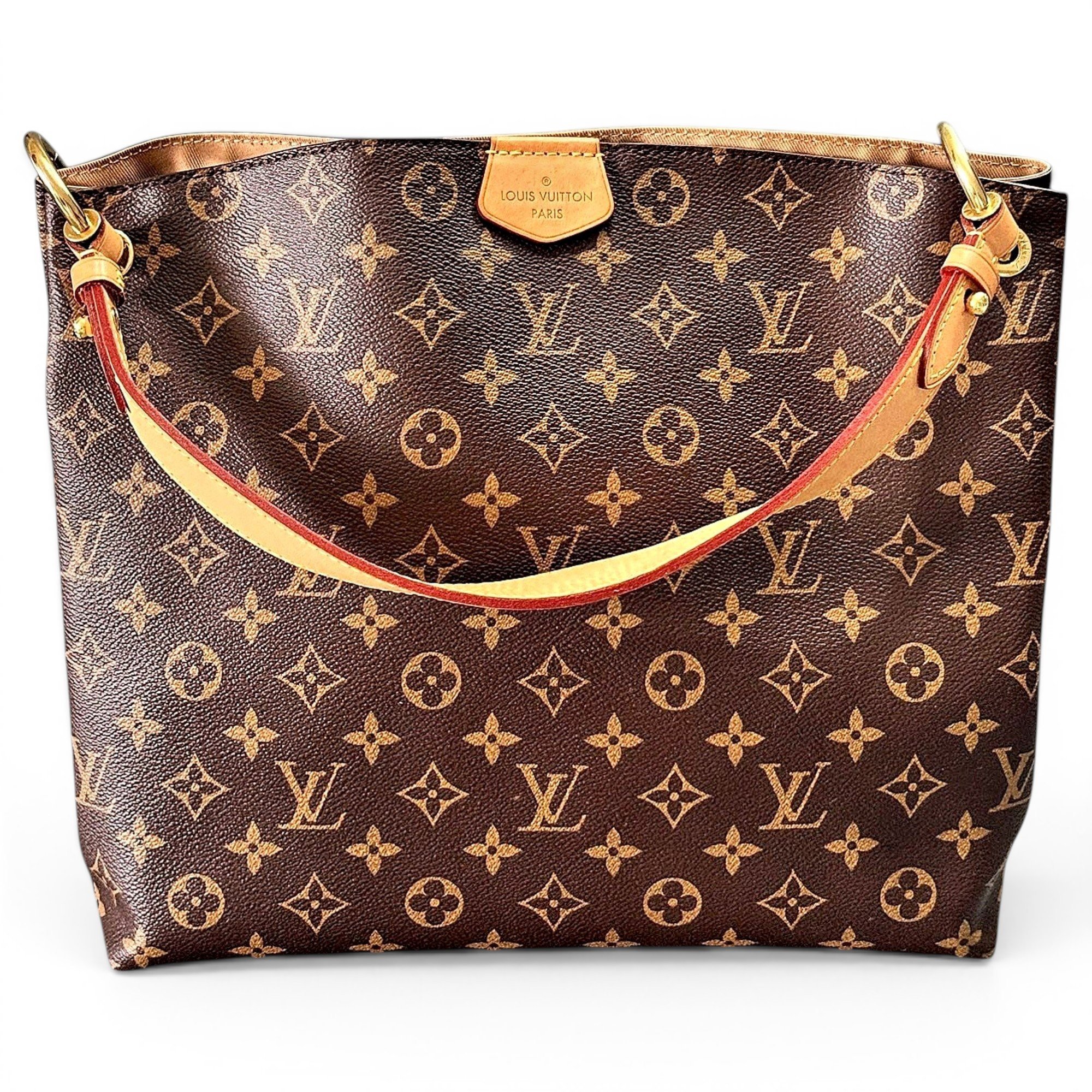 Graceful leather handbag