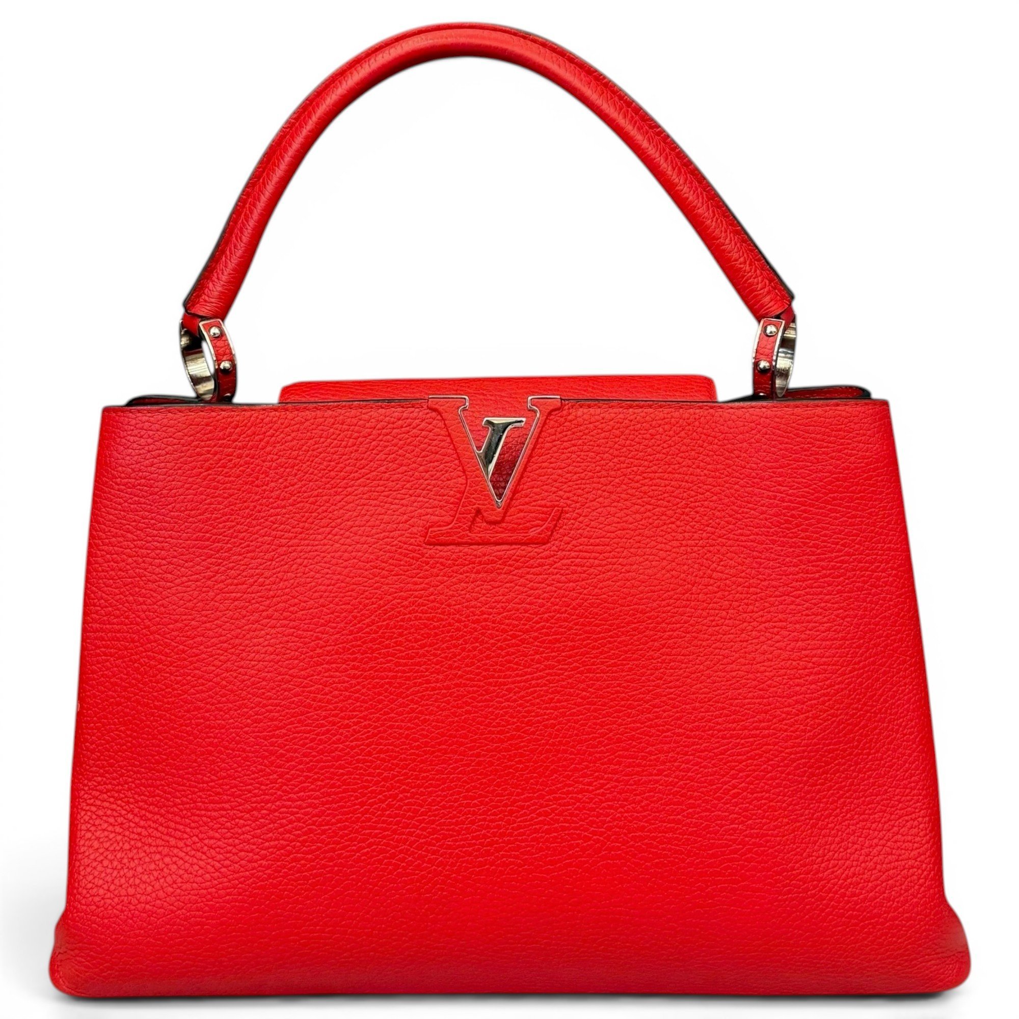 Capucines pony-style calfskin handbag