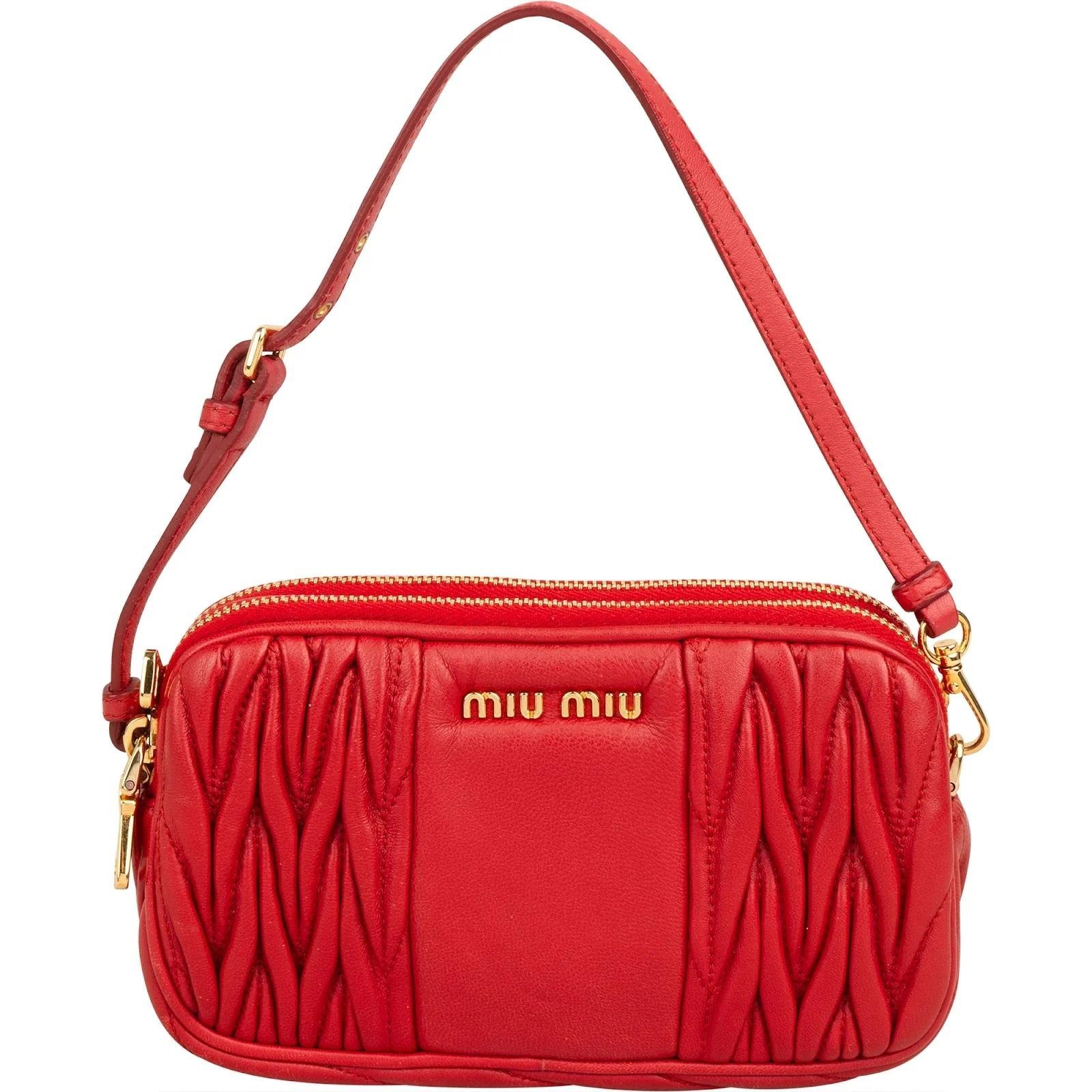 Matelassé leather handbag