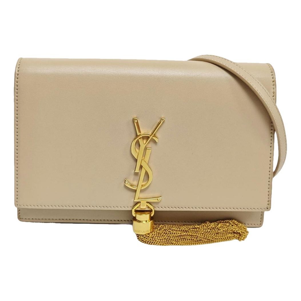 Pompom Kate leather crossbody bag