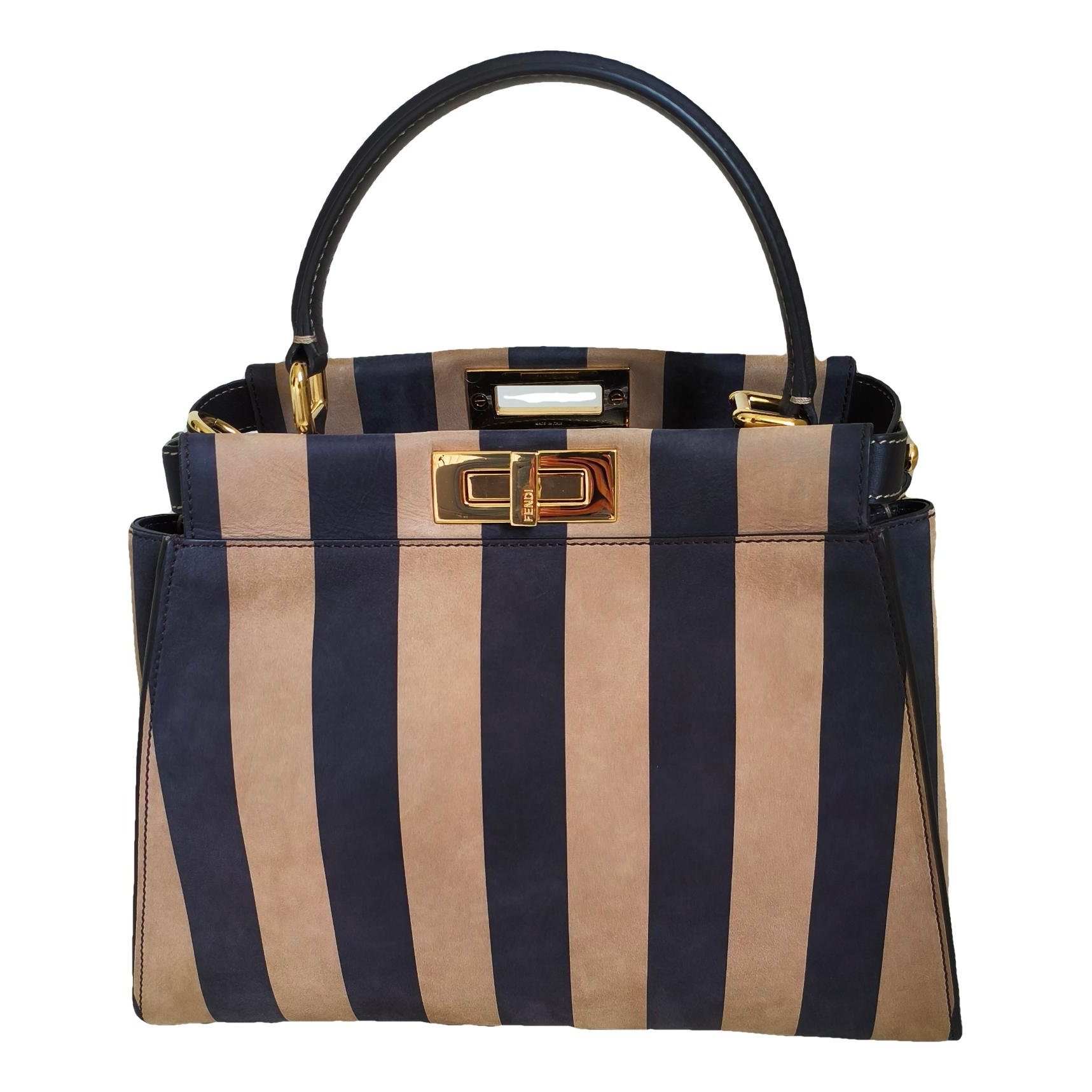 Peekaboo leather handbag