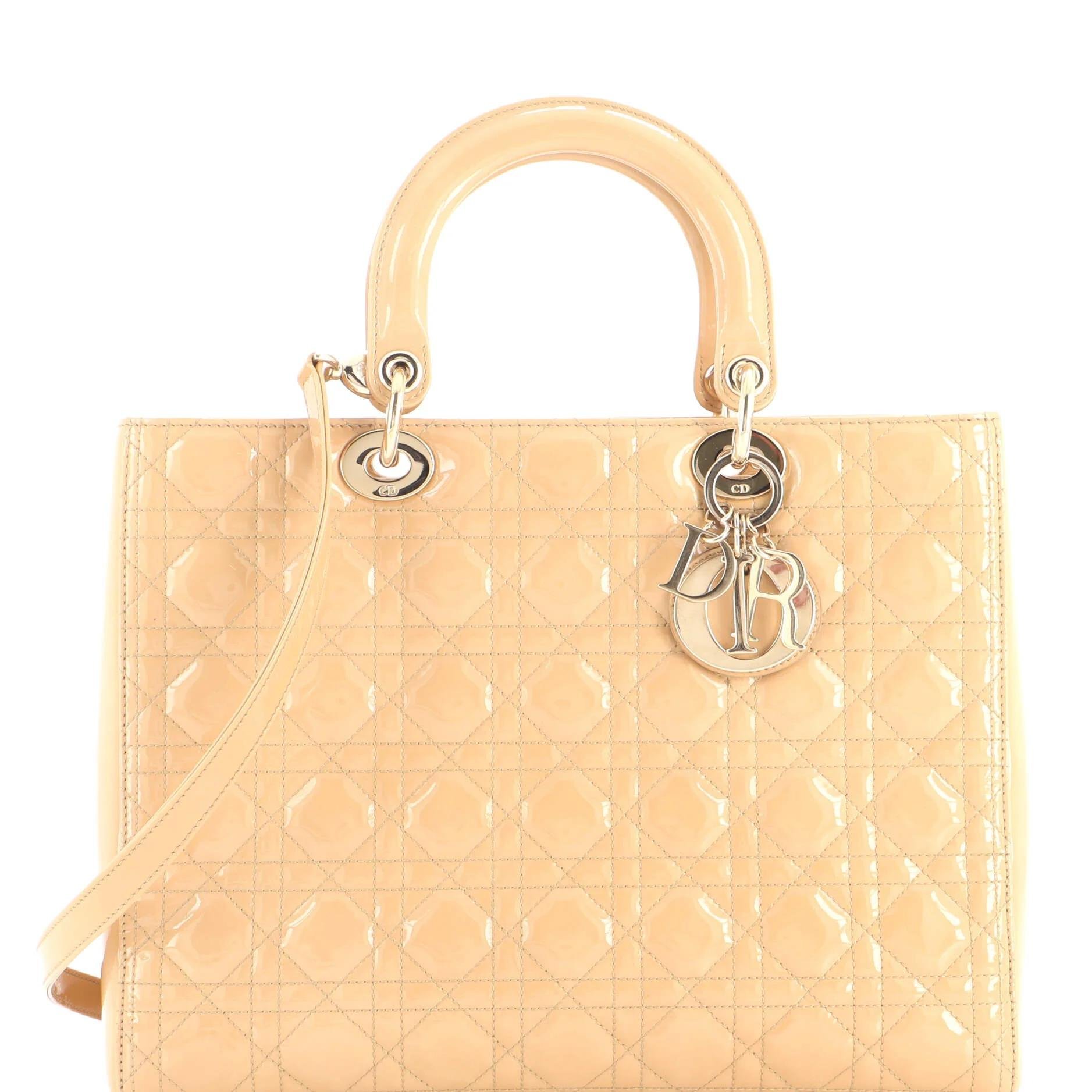 Patent leather handbag